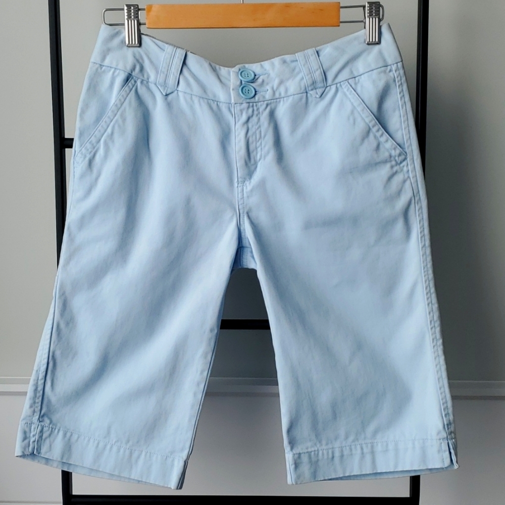 Kids capri bermuda shorts blue